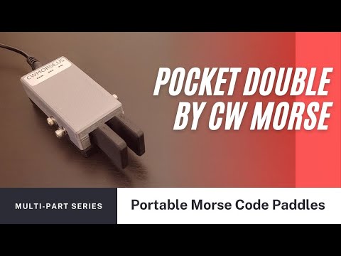 CW Morse Pocket Double Paddle Morse Code Key