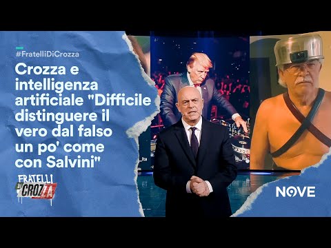 Crozza e intelligenza artificiale "Difficile distinguere il vero dal falso un po' come con Salvini"