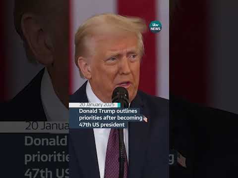 President Trump received loud applause for his speech outlining his plans for America #itvnews