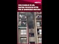Gujarat: Child Dangles In Air, Waiting For Rescue After Fire At Ahmedabad High Rise