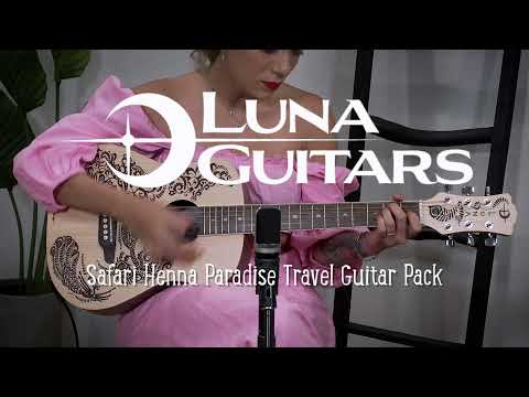 Safari Henna Paradise Travel Guitar Pack