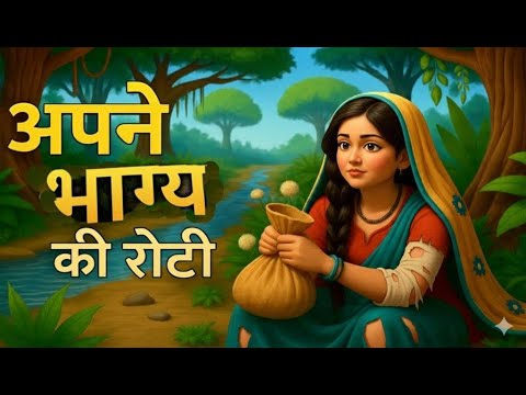 अपने भाग्य की रोटी | Hindi Moral Story । kahani bed time story । cartoon story। Hindi कहानी
