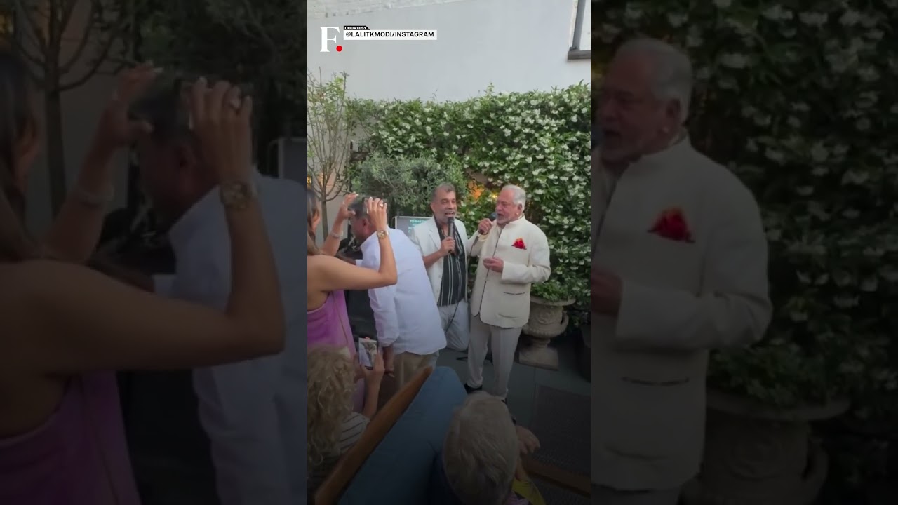 London: Fugitives Lalit Modi, Vijay Mallya Sing Together At Party | N18G