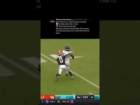 ￼ Brian Thomas is taking the tops off a defensive!