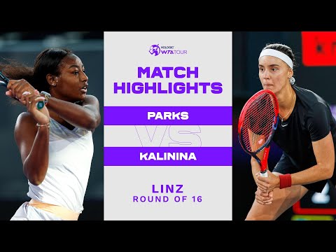 Alycia Parks vs. Anhelina Kalinina | 2023 Linz Round of 16 | WTA Match Highlights