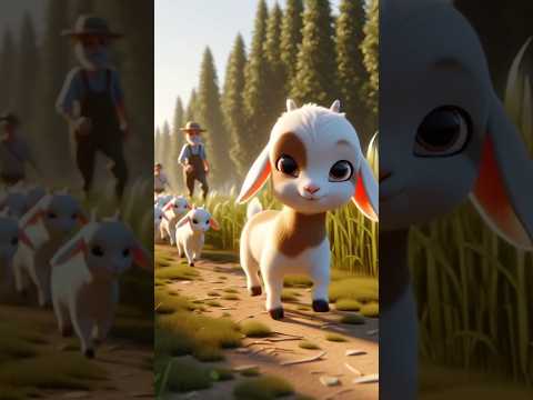 Kisan Ki Choti Sararati Bakri 🤩 Cute Bakri | #bakri #jisanhindianimation #shorts