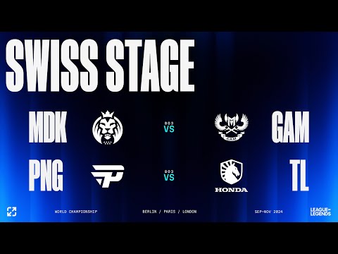 Worlds 2024 | SWISS STAGE DAY 5 | MDK vs GAM - PNG vs TL