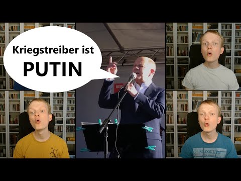 Singing with Olaf Scholz (Warmonger / "Kriegstreiber" Speech Accompaniment)