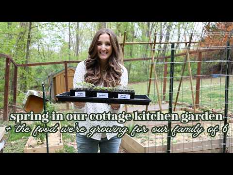 Early spring garden with me 🌱 building & planting our dream cottage kitchen garden!