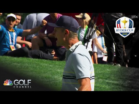 Ben Griffin and Justin Rose duel with LONG puts at 2025 Ryder Cup | Golf Channel
