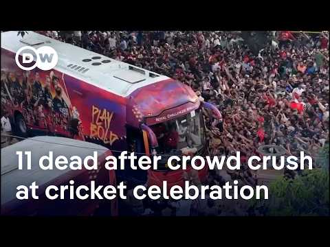 At least 11 people killed, dozens injured in stampede outside cricket stadium in India | DW News