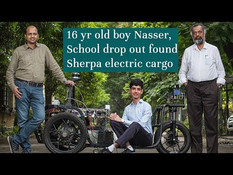 Sherpa Electric Cargo by 16 year old boy Naseer