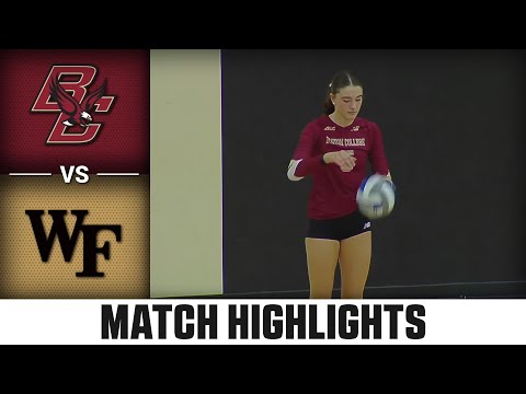 Boston College vs. Wake Forest ACC Volleyball Highlights (2023)