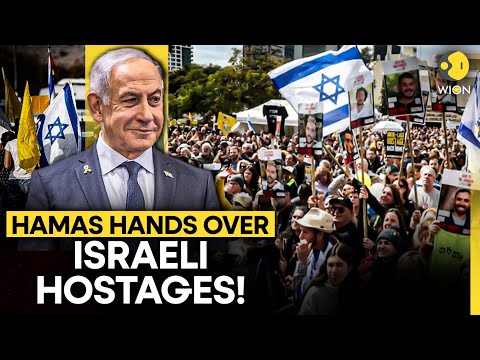 Gaza Ceasefire LIVE:  Hamas Releases First Seven Israeli Hostages, Tel Aviv Erupts With Joy! | WION