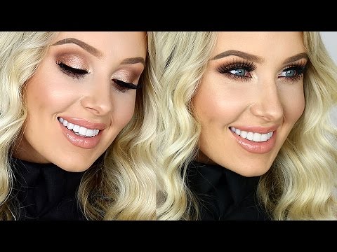 FULL GLAM: Cream Contour/Highlight, Sultry Eyes, Glossy Lips! | Lauren Curtis