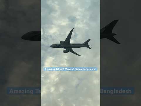 Amazing Takeoff View of Biman Bangladesh I Dhaka Airport