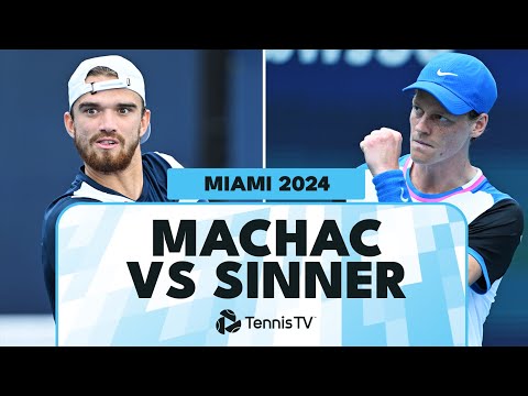 Jannik Sinner vs Tomas Machac Entertaining Match Highlights | Miami Open 2024 Quarter-Final