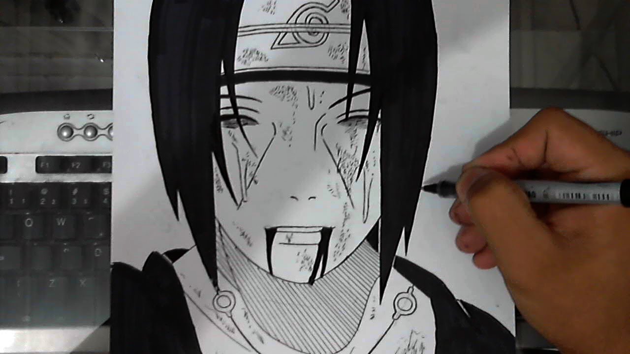 Desenhando o Itachi Uchiha (Naruto Shippuuden) - YouTube