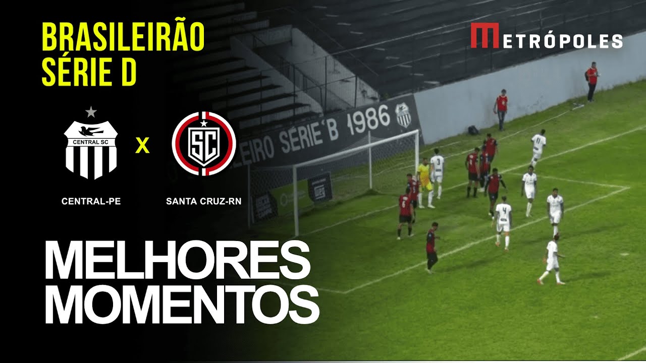 Confira os melhores momentos do jogo entre entre CENTRAL-PE X SANTA CRUZ-RN pela Série D