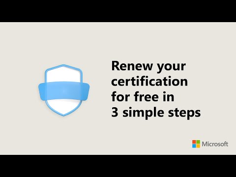 Renew your Microsoft Certifications for free. Stay Microsoft Certified!