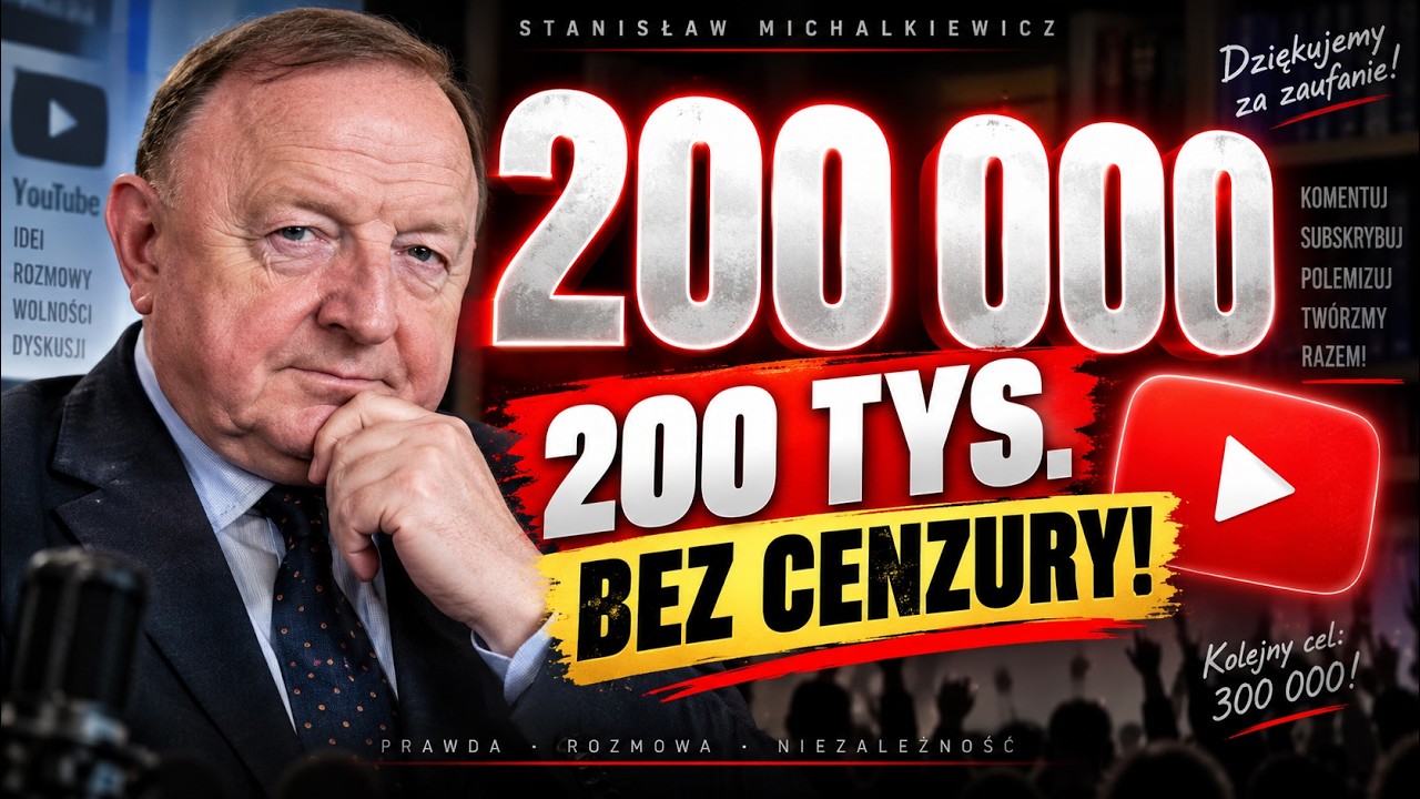 TELEWIZJA GO NIE CHCIAŁA, INTERNET DAŁ MU 200 TYSIĘCY! Michalkiewicz wspomina swoją medialną drogę.