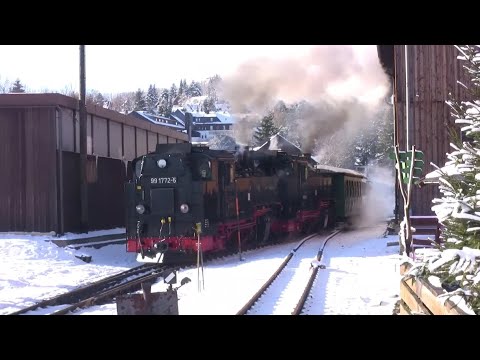 Stoomtreinen van de Fichtelbergbahn | Steam trains at the Fichtelbergbahn