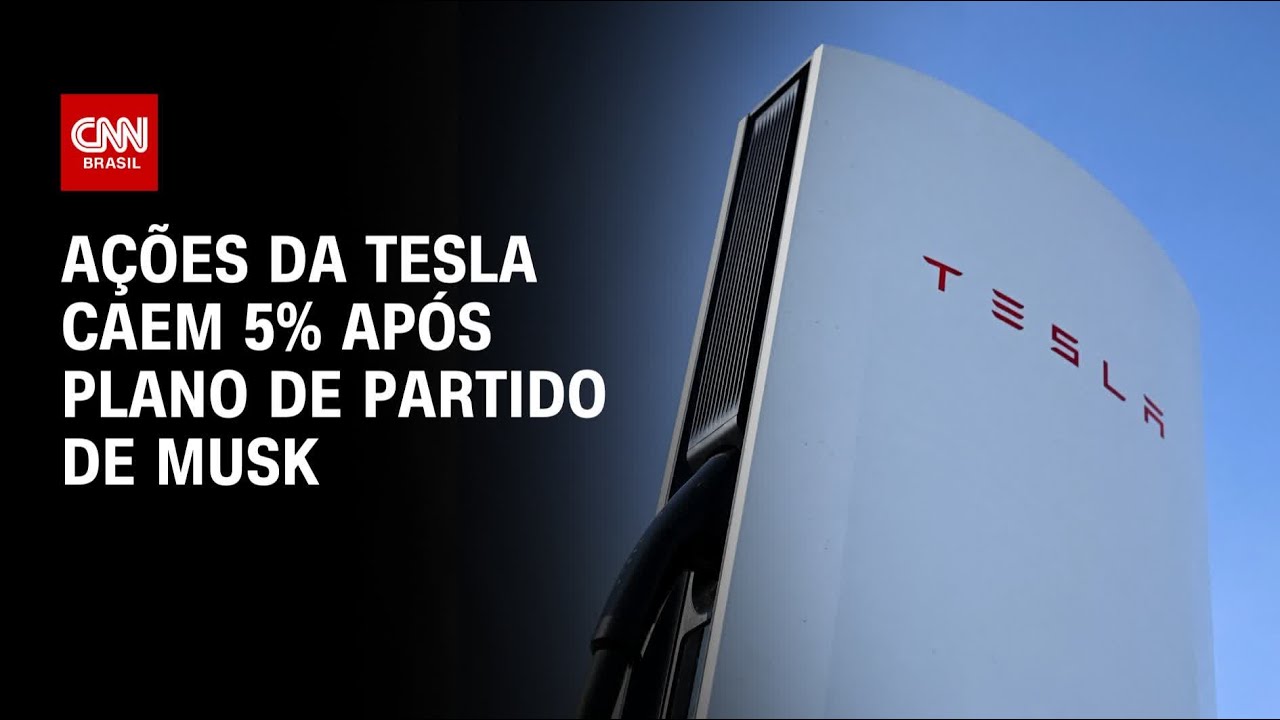 Ações da Tesla caem 5 em meio a preocupações com anúncio de Musk | CNN 360º