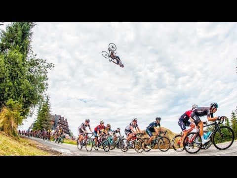 Taking road cycling to new heights? | Szymon Godziek flips over Tour de Pologne