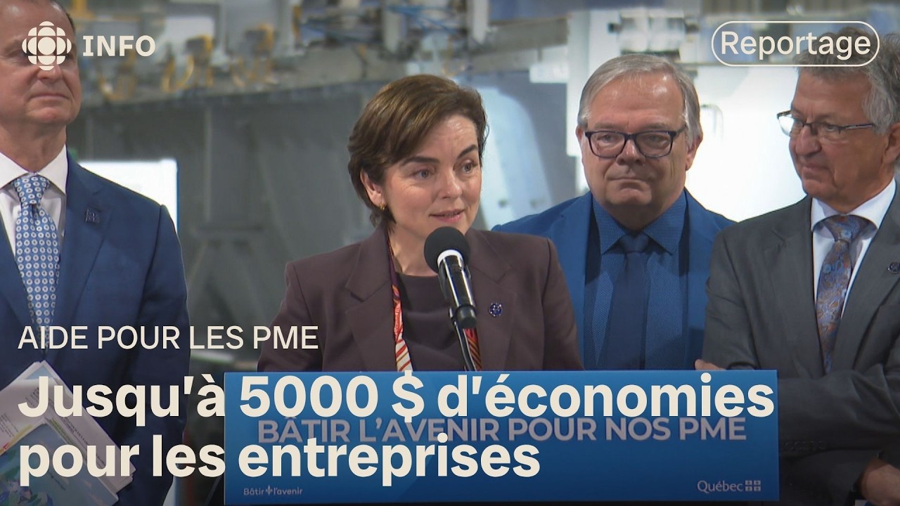 Christine Fréchette annonce une baisse d'impôts pour 75 000 PME
