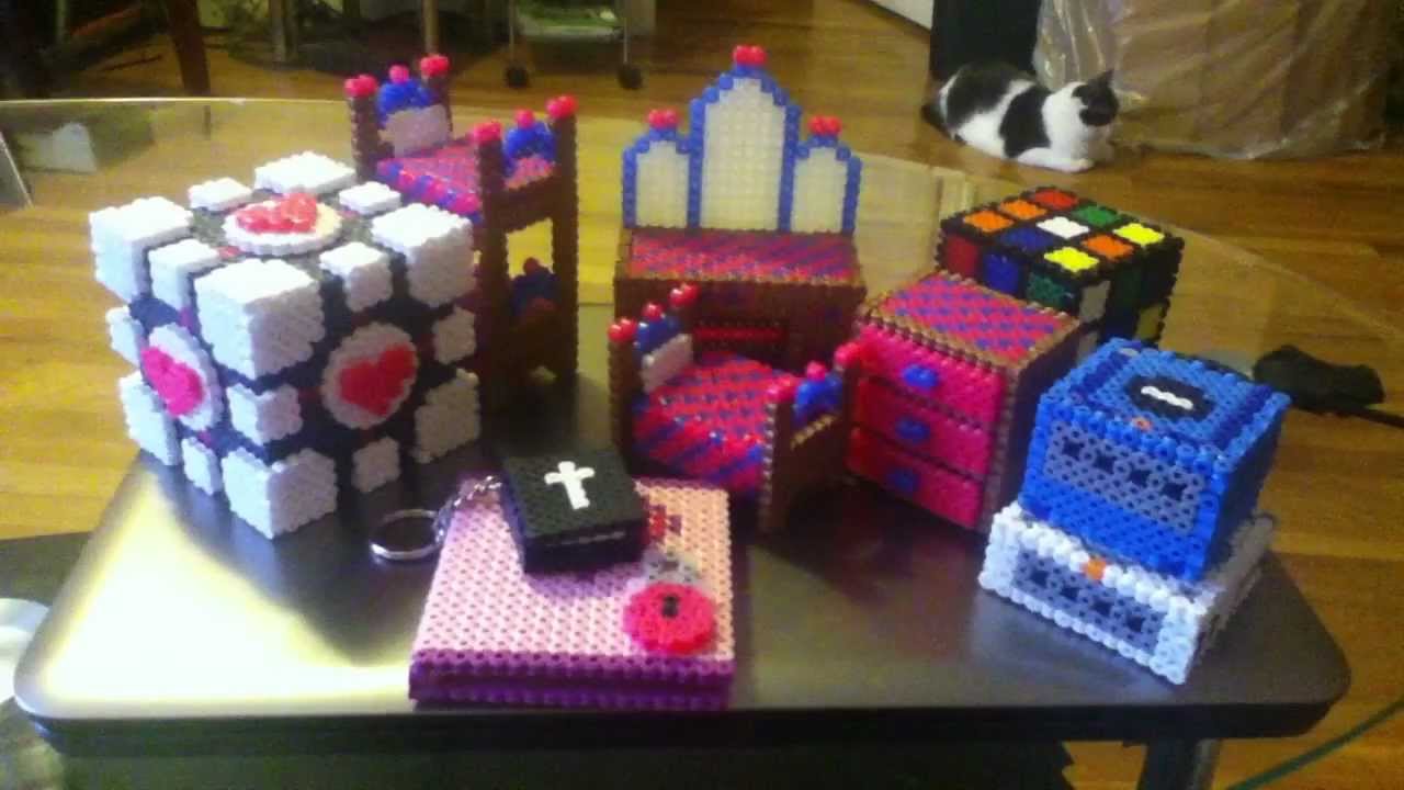 My 3D Perler Bead Collection - YouTube