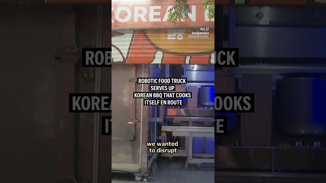 Robotic food truck serves up Korean BBQ that cooks itself en route