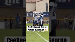 New handshake for the Cowboys WR duo 👀 (via jonmachota/X)