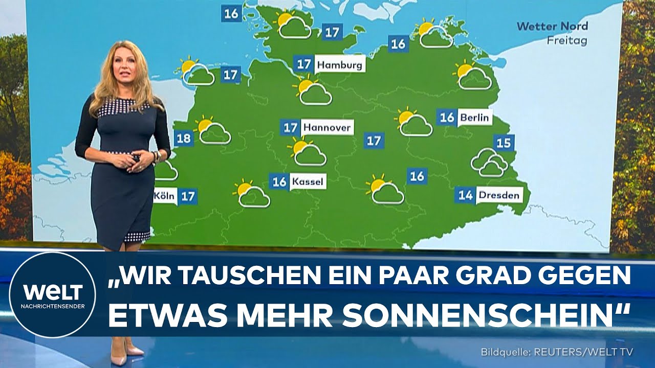 WETTER IM OKTOBER: Sonne im Süden, Wolken im Osten – milder Herbsttag in Deutschland