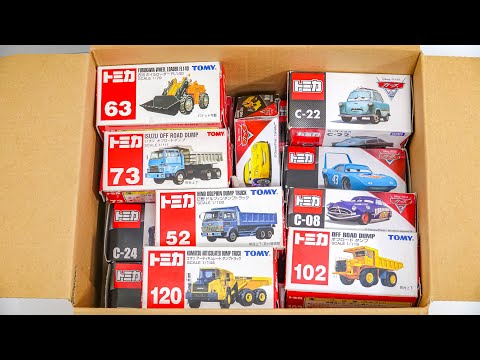 Various Tomica cars ☆ Let's take Tomica mini cars out of the box! Construction Lightning McQueen