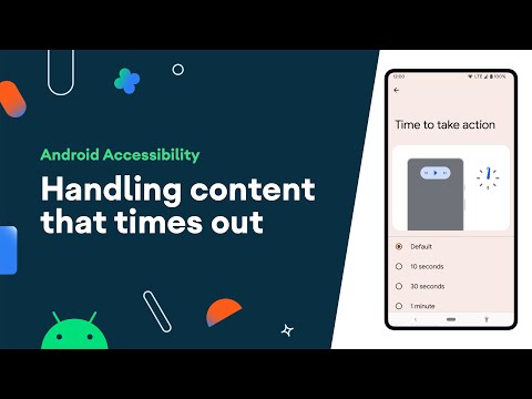 Handling content that times out - Accessibility on Android