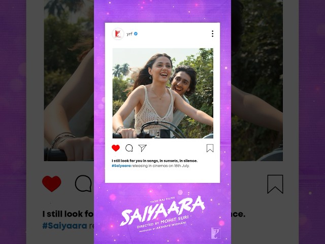 Tum Ho Toh ❤️ Watch the song now #Saiyaara releasing in cinemas on 18th July.