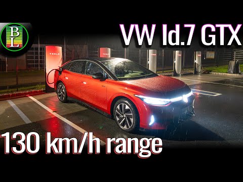 VW Id.7 GTX (AWD, 86kWh) - 130 km/h (81mph) range test