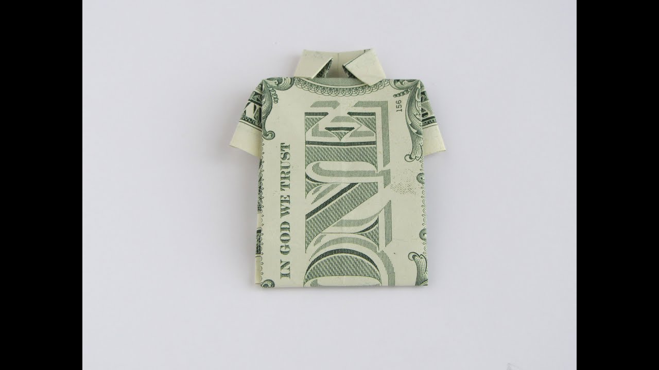 Money Origami Shirt Youtube
