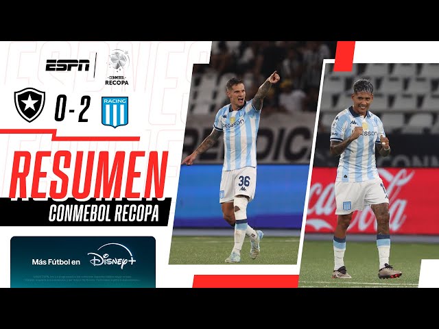 ¡LA ACADEMIA APLASTÓ AL FOGAO Y ES CAMPEÓN DE LA CONMEBOL RECOPA! | Botafogo 0-2 Racing | RESUMEN