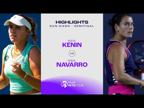 Sofia Kenin vs. Emma Navarro | 2023 San Diego Semifinal | WTA Match Highlights