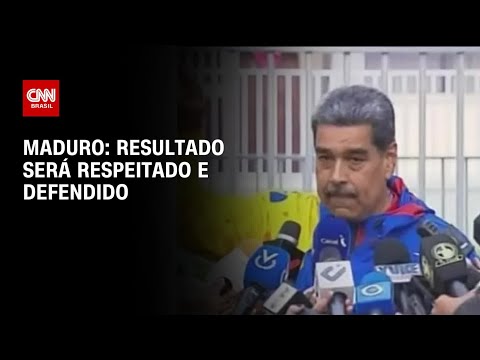 ​Maduro: Resultado será respeitado e defendido | AGORA CNN