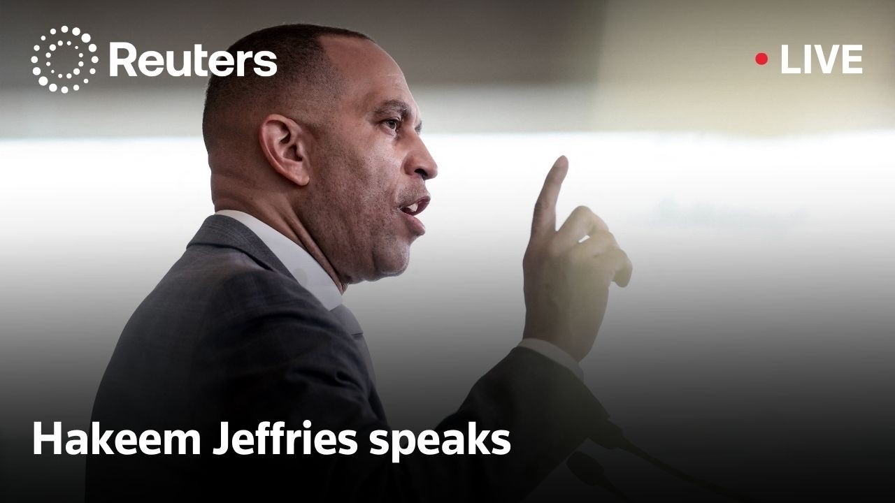 LIVE: Hakeem Jeffries speaks to reporters