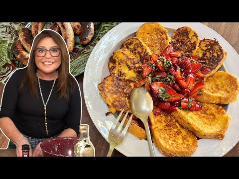 How to Make Savory French Toast with Strawberries and Basil and Sausages| BLD Meal | Rachael Ray