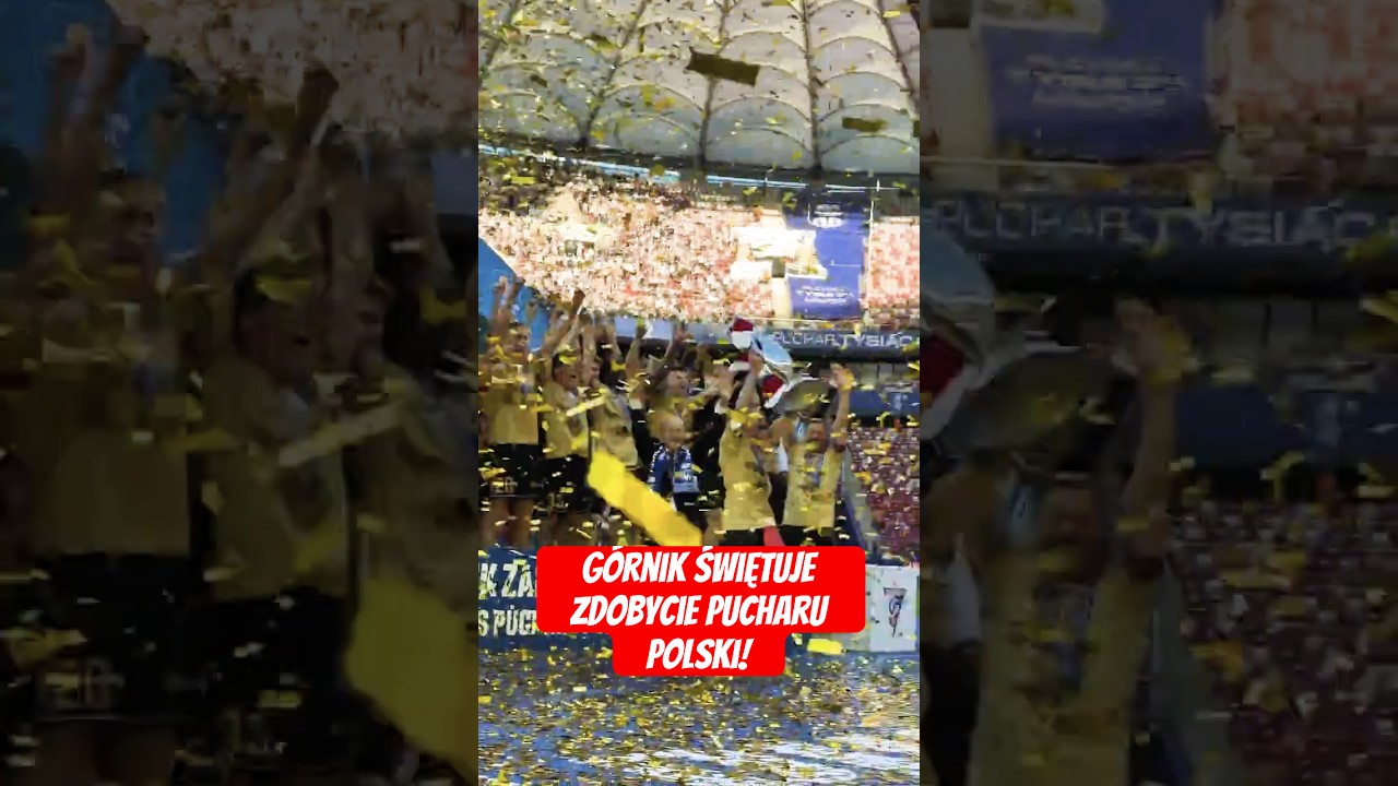 Górnik zabrze świętuje zdobycie pucharu polski! #shorts
