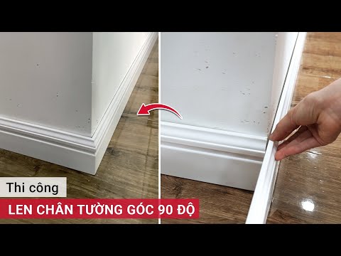 Thi công len chân tường nhựa - Len chân tường - Hội Kosmos