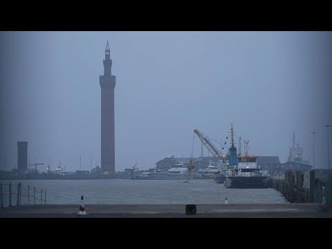 Images of the port of Grimsby, near the site of North Sea ships crash | AFP