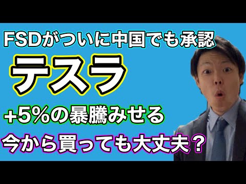 テスラのFSDが中国でもついに承認！今から株を買うべき？