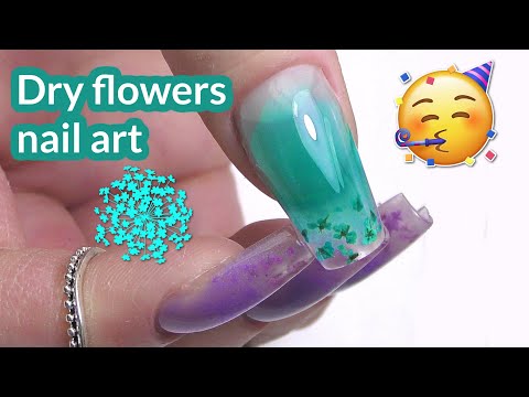 Dry Flower Acrylic Nails | Modelones Giveaway