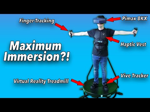 THE MAXIMUM IMMERSION!! VR Treadmill - Full Body Tracking - ...