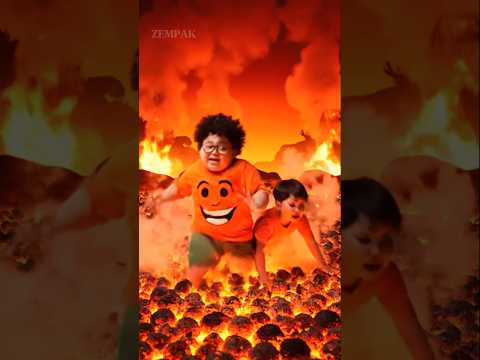 Nenek  Bawa Cucu Main di Kolam Bola Bara Neraka! 😂